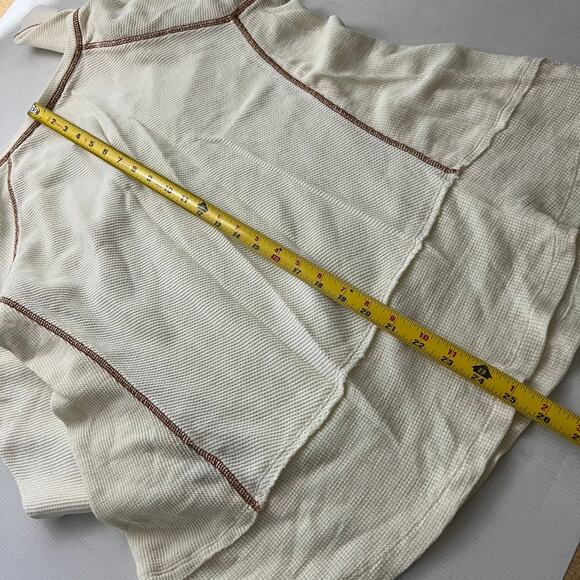 Soft Surroundings Thermal Pull Over Waffle Knit Top Women Size Large - Picture 5 of 14